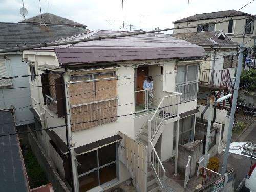 新宿区上落合M荘 外部塗り替え工事